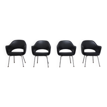 Original set of 4 'Executive' armchairs by Eero Saarinen for Knoll, 1960s