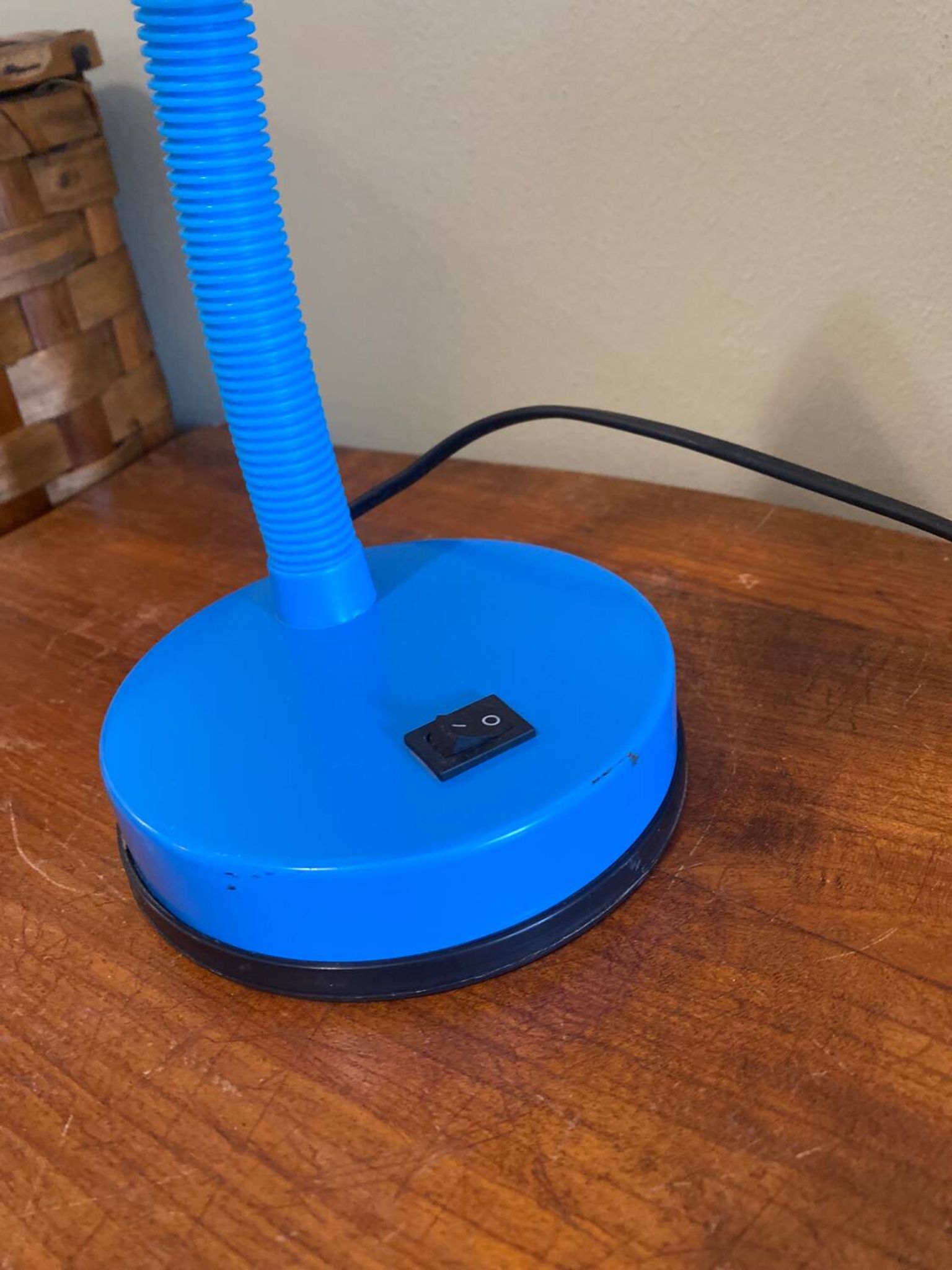 Vintage blue lamp