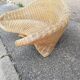 Fauteuil vintage de yoga rotin