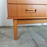 Scandinavian teak chest of drawers 1970