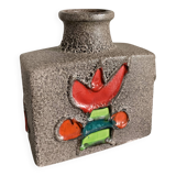 Vase Fat Lava West Germany 1980s