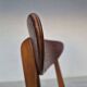 Années 1960, ensemble de 4 chaises de salle à manger danoises par Farstrup, bois de teck courbé, retapissé.