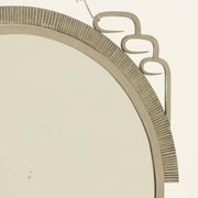 Art Deco Mirror With Hand-Forged Iron Frame, Belgium, 1920s