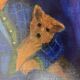 Oil painting on canvas "French Childhood" 1980