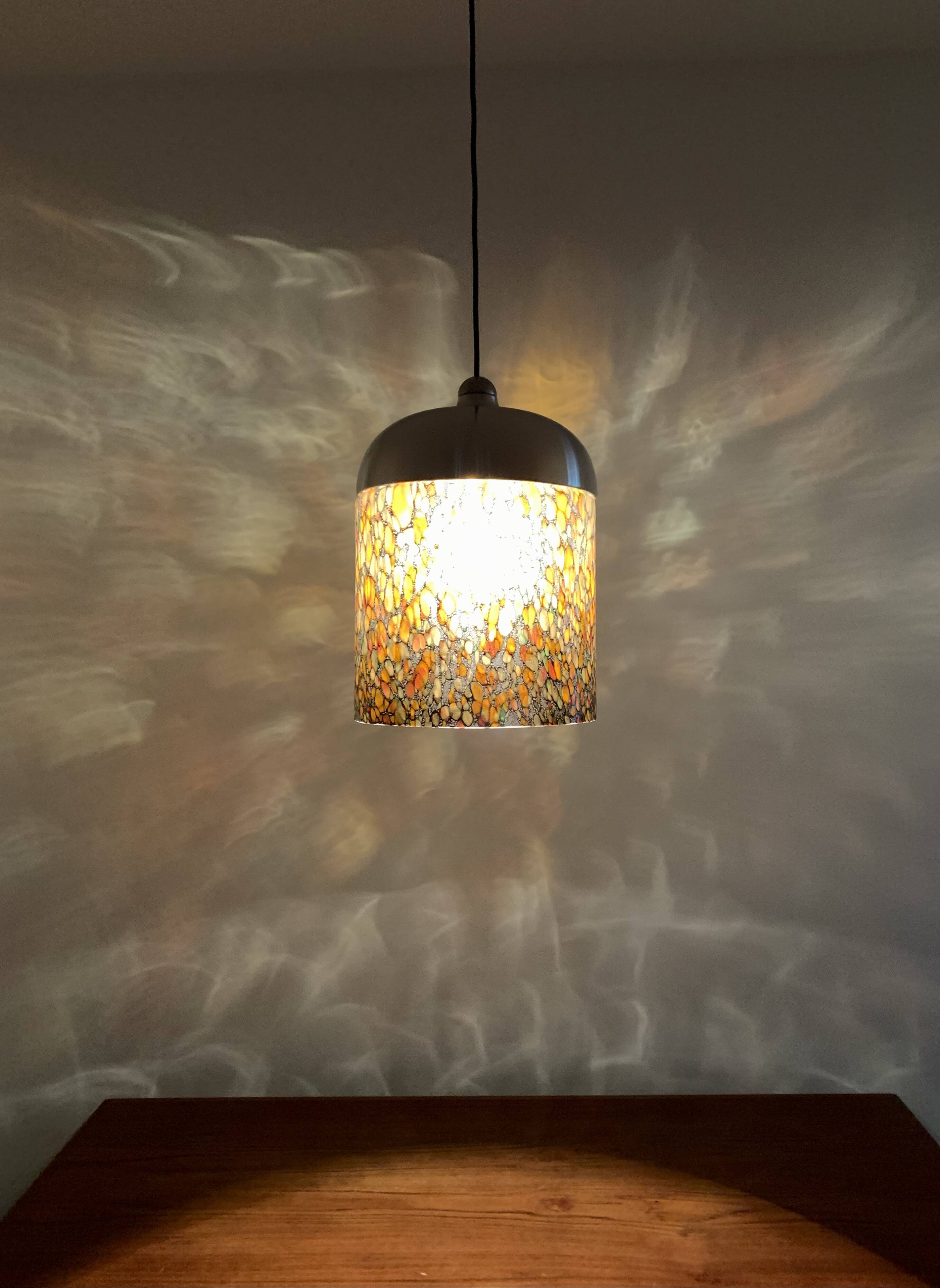 Glass Pendant Lamp by Peill and Putzler