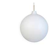 Suspension en verre opale par Vilhelm Wohlert pour Louis Poulsen, Danemark, années 1960.
