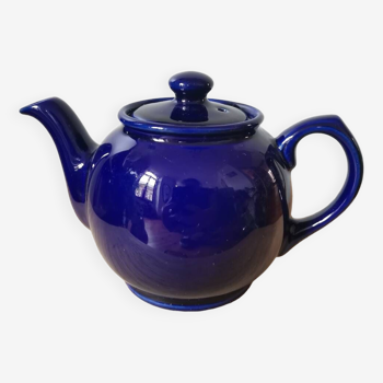 Vintage blue ceramic teapot from Sevres Price & Kesington