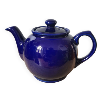 Vintage blue ceramic teapot from Sevres Price & Kesington