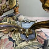 Jules Leleu Pair Of Bronze Sconces With Stamped Double Patina