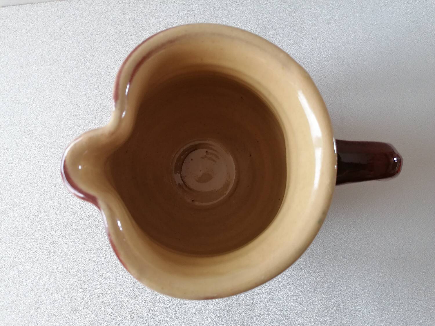 Glazed terracotta Savoy milk jug