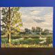 Oil on panel vintage green landscape