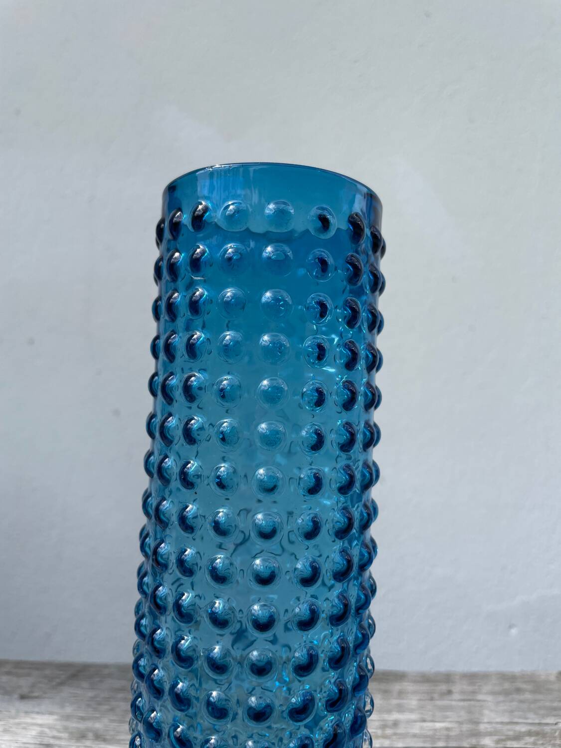 Gral blue glass vase 1960