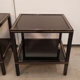 Pair Pierre Vandel side tables - Paris 1970's