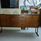 Mid-century modern sideboard in teak with metal legs, 1960s