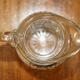 Vintage pair of cut glass Art Deco decanters circa 1930.
