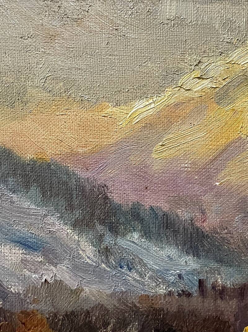 Tableau "Village de montagne"