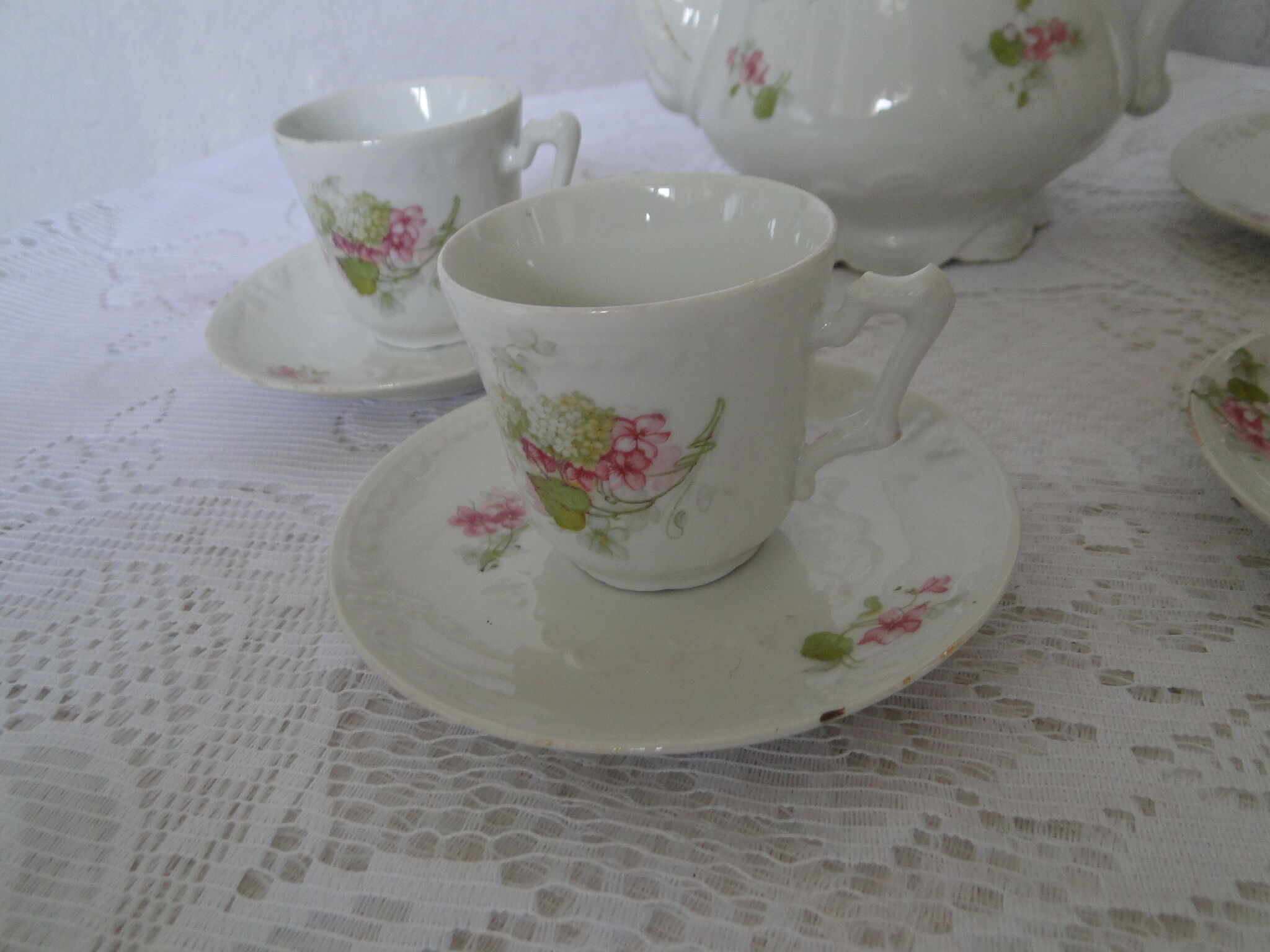 Limoges porcelain coffee service