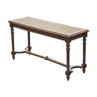 Banc de piano canné