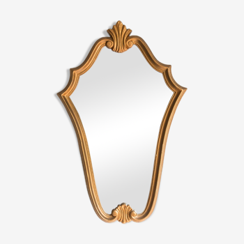 Golden mirror 68x43 cm