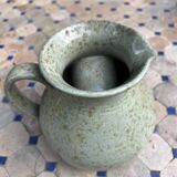 Vintage Vallauris ceramic pitcher with bark inclusions
