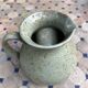 Vintage Vallauris ceramic pitcher with bark inclusions