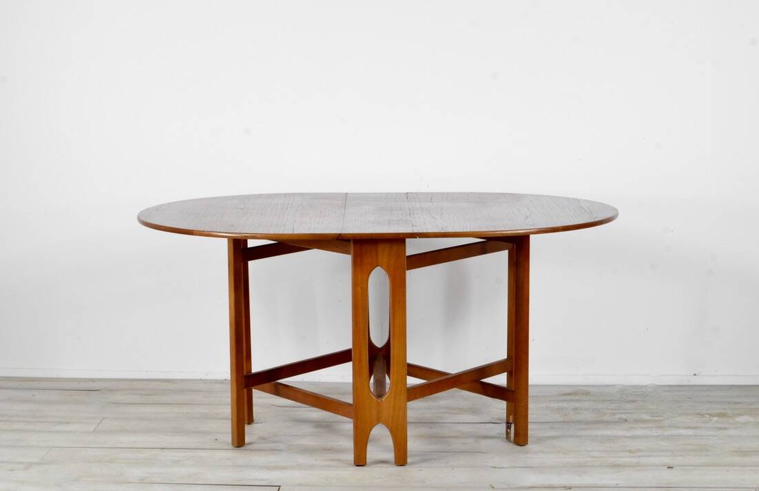 Vintage Mc Intosh Drop Leaf Teak Table.