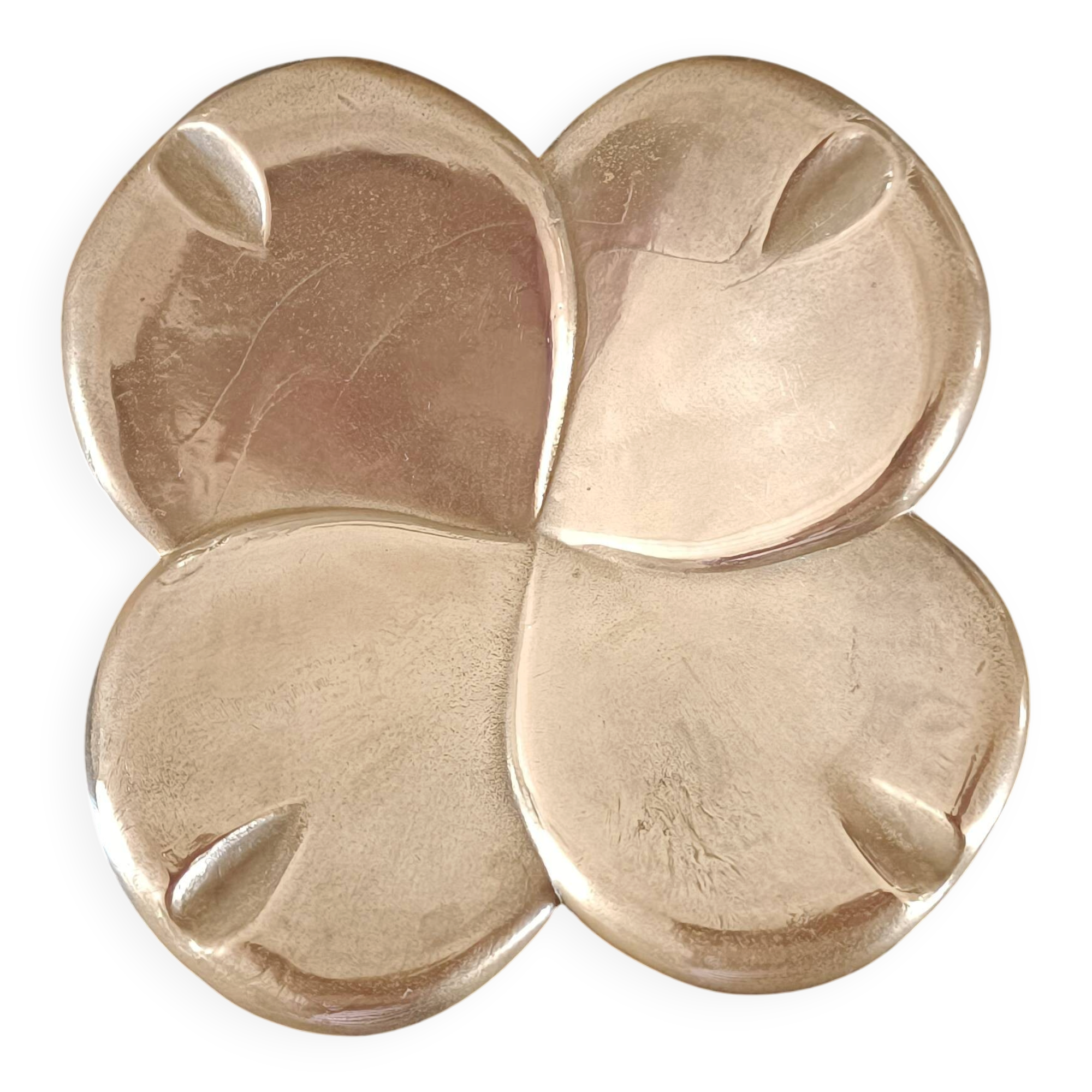 Brass clover ashtray
