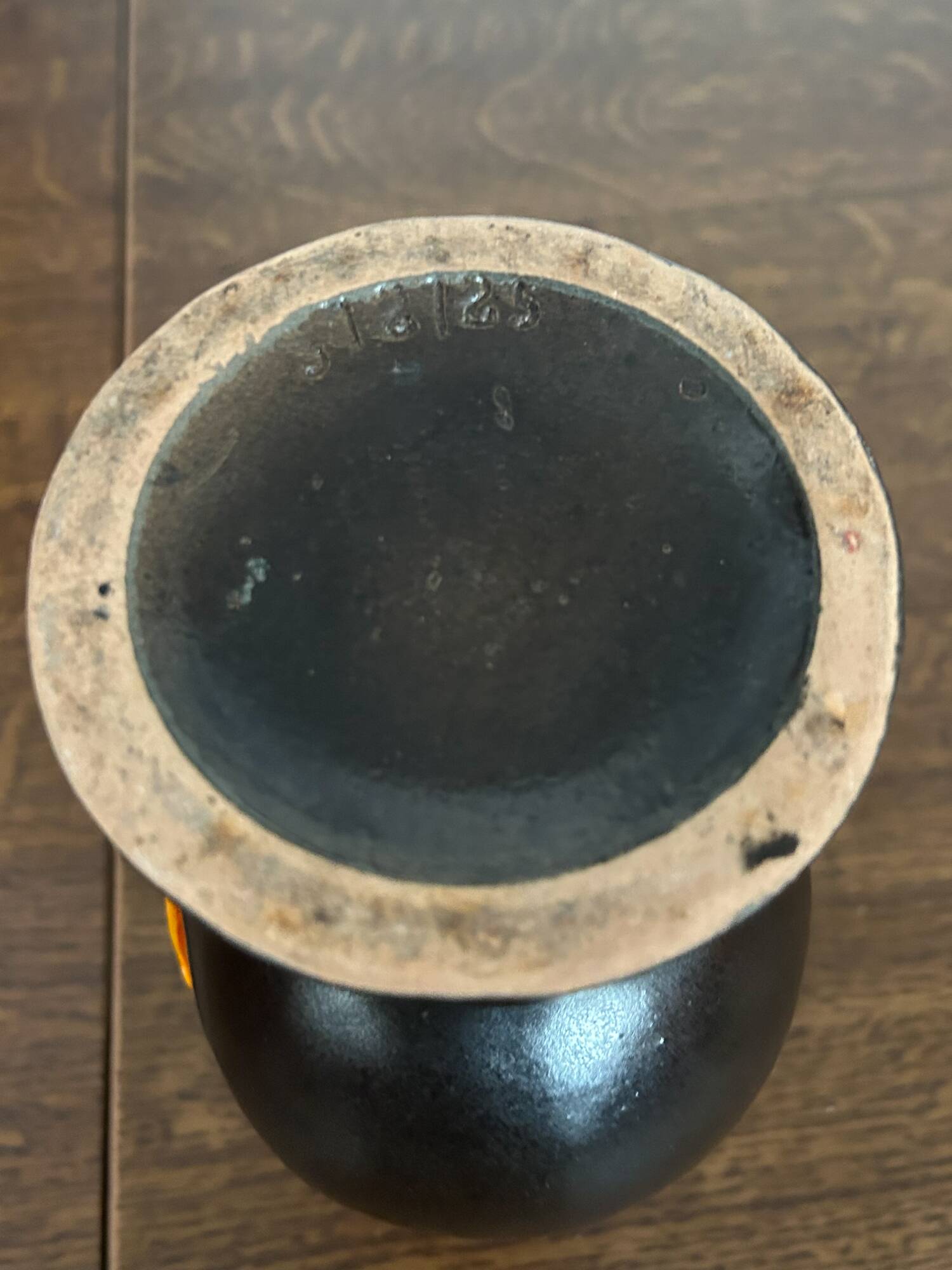 Brutalist vase in free form by Michel Lanos