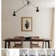 Plafonnier 2 bras ajustable