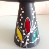 Chandelier in anthracite cermal style Scandinavian / vintage 50-60s