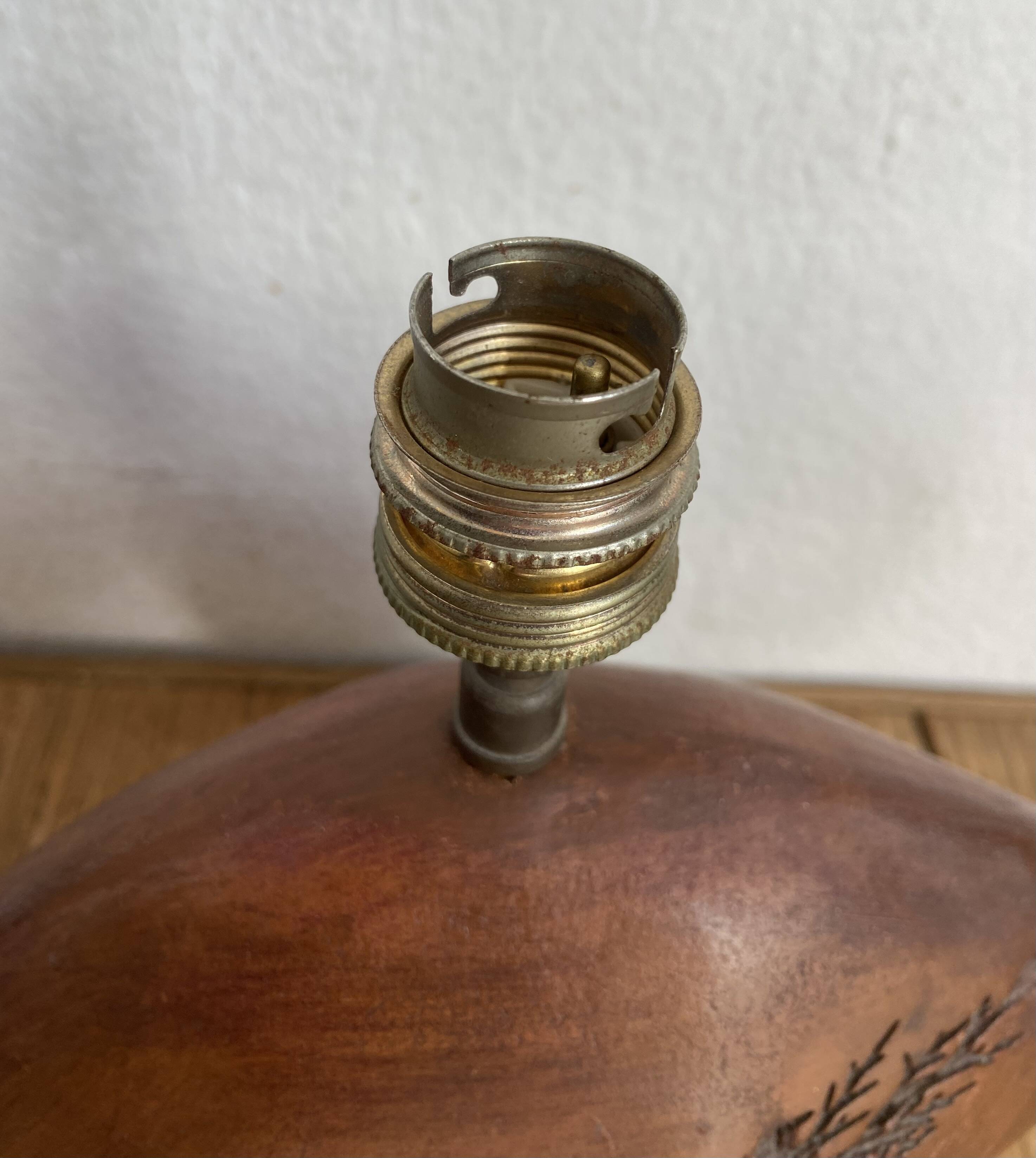 1960s ceramic lamp base