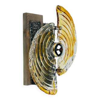 Vintage Brutalist wall light, Italy, 1970s