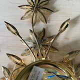 Wall lamp flowers gilded