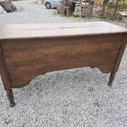 Antique chest, oak kneading trough