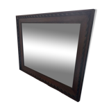Carved beveled mirror