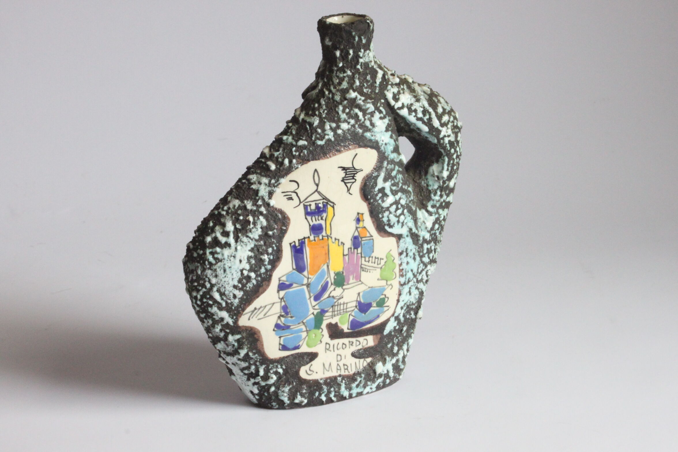 Ricordo Di San Marino Lava Vase By Marmaca 1950S