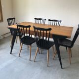 Extendable dining room table, circa 1950