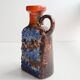 Mid Century Ceramic Jug by Dümler & Breiden, Brown, Orange, Blue Glazing, 1960s
