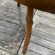 Vintage brutalist wooden coffee table