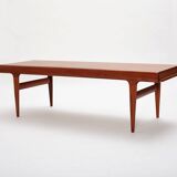 Extendable coffee table designed by Johannes Andersen for Uldum Møbelfabrik, Denmark, 1960s.