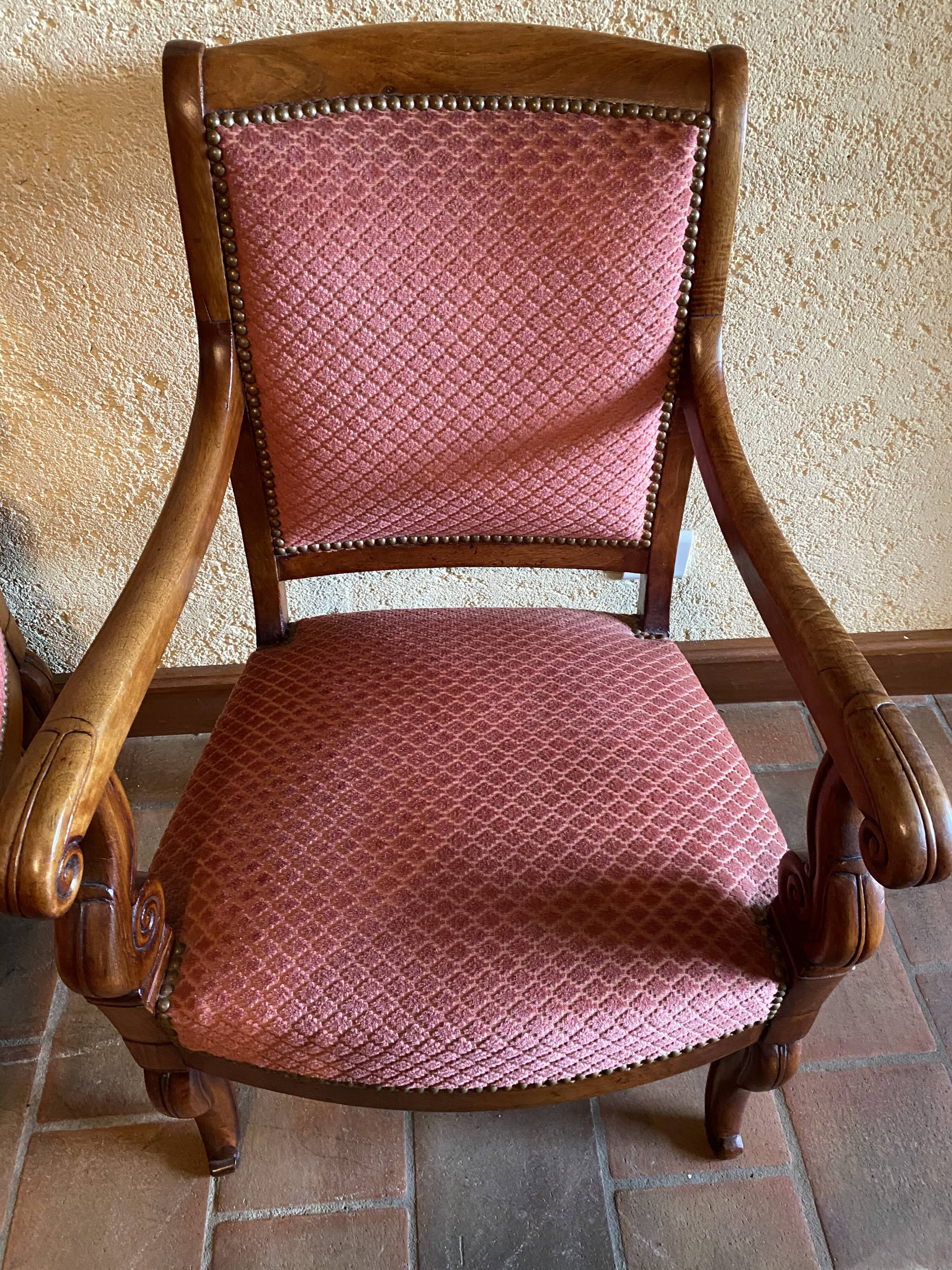 Duo of armchairs