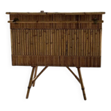 Bamboo and rattan tiki bar