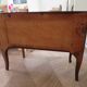 Louis XV commode - 2 drawers - floral marquetry - bronze ornament - 1950