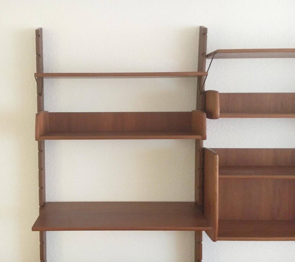 Mid-Century Modular Wall Unit Ergo in teak by John Texmon and Einar Blindheim for Blindheim Möbelfabrikk, 1960s.