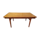 Scandinavian teak dining table with extension 6 to 10 people Henning Kjaernulf