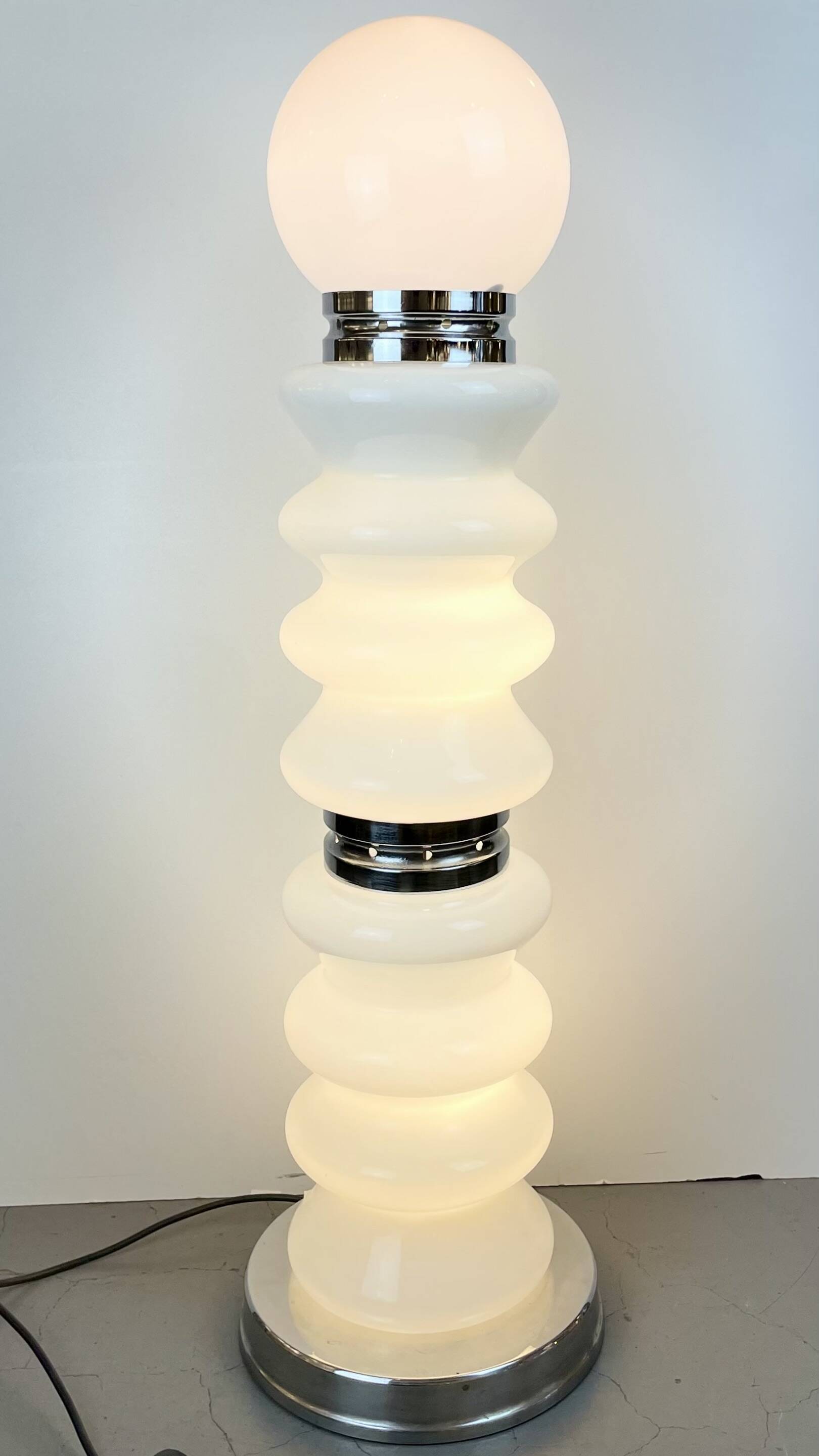 Lampadaire Murano dans le style de Calo Nason pour Mazzega, années 1970