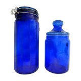 Old blue jars