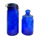 Old blue jars