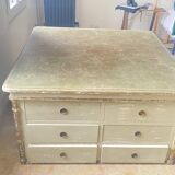 Old wooden workshop furniture – tabletop