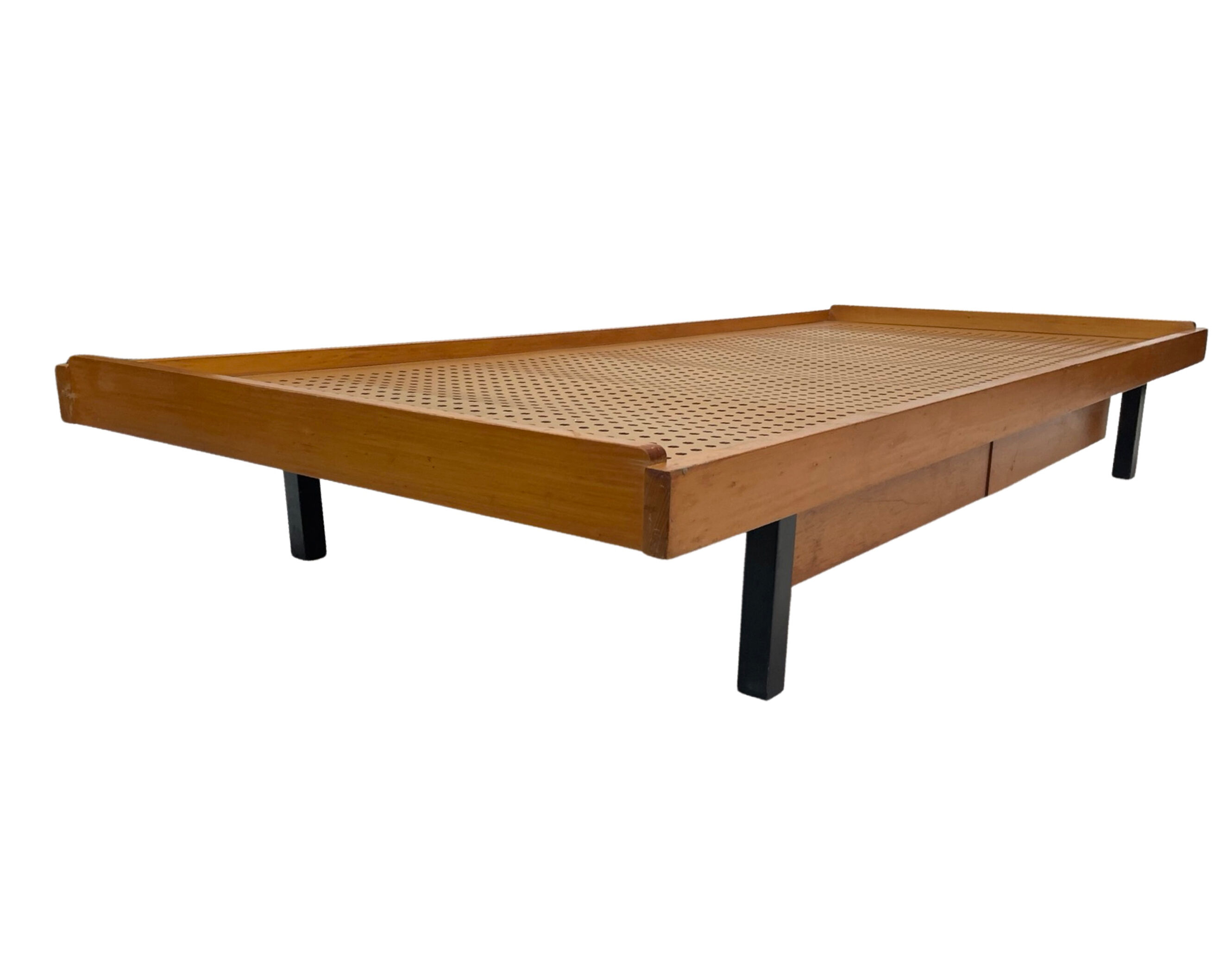 Vintage wooden bed with drawers, Netherlands, 1960 design Daybed